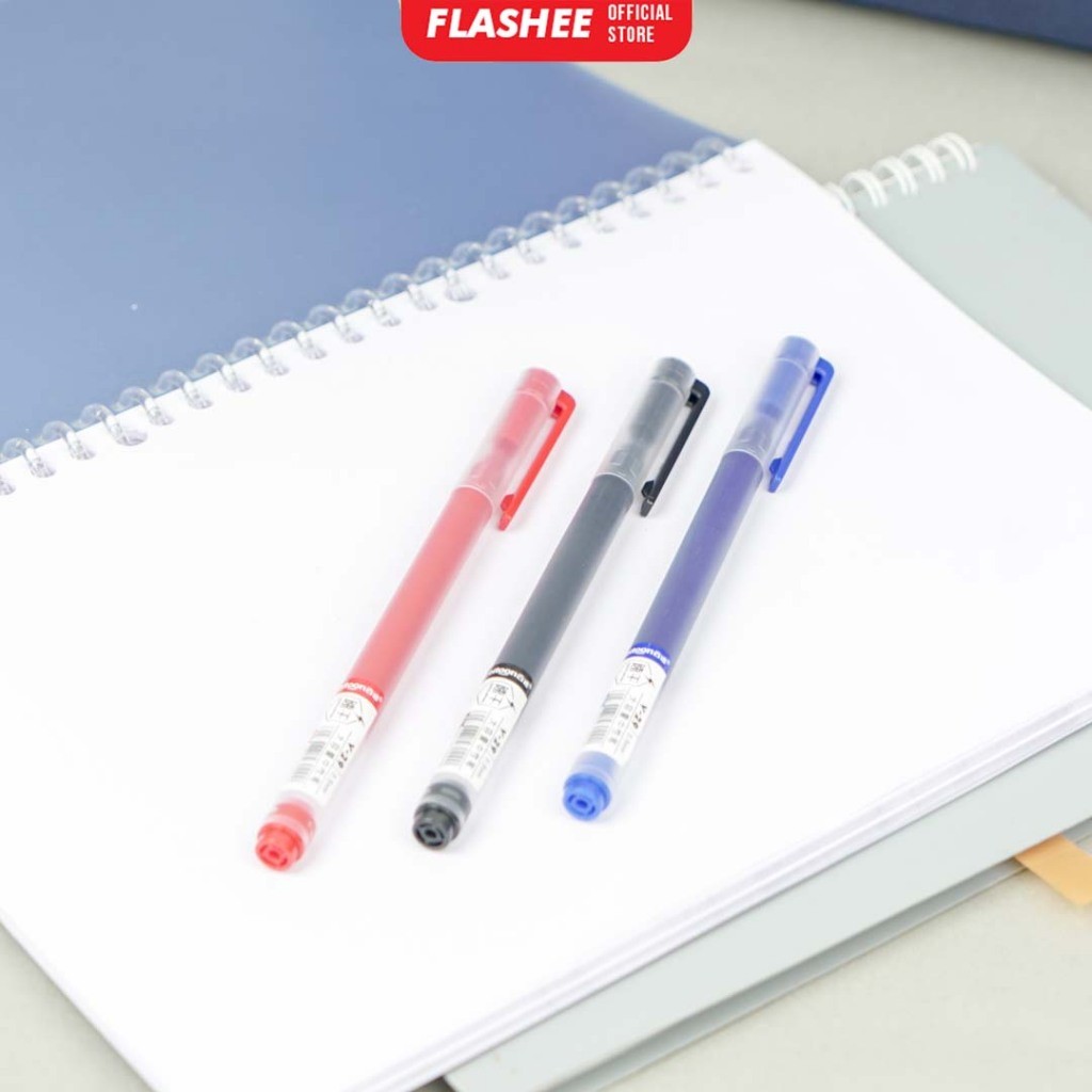 Flashee Pen Gel Pulpen Narita 0.5mm Smooth Write Gel Pen Alat Tulis Bolpen Standard