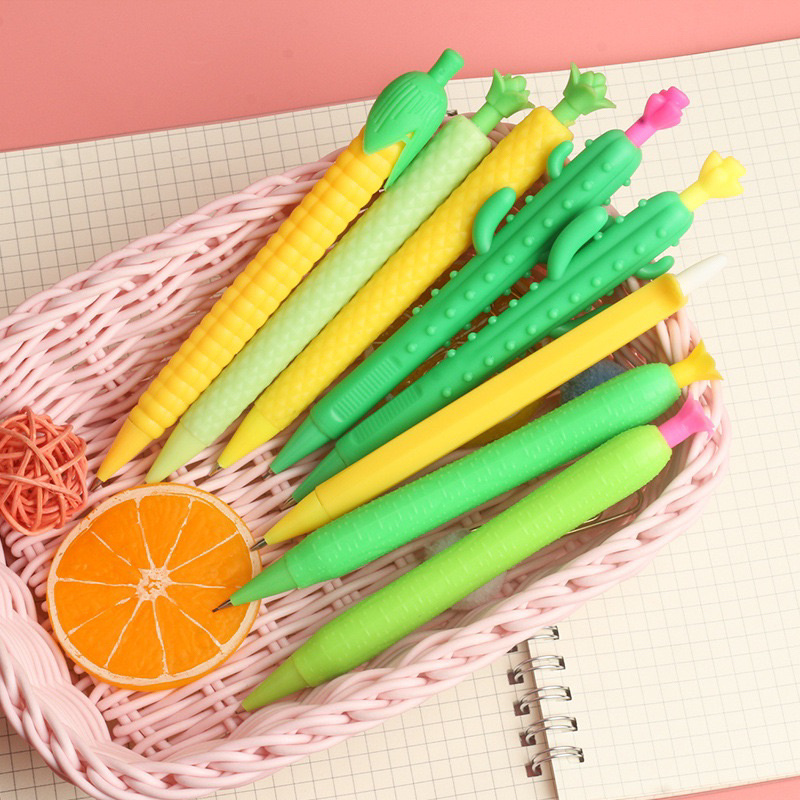 

[DWCORNER] Pensil Mekanik Motif Sayuran Lucu Pensil Mekanik Lucu Aesthetic 0.5mm