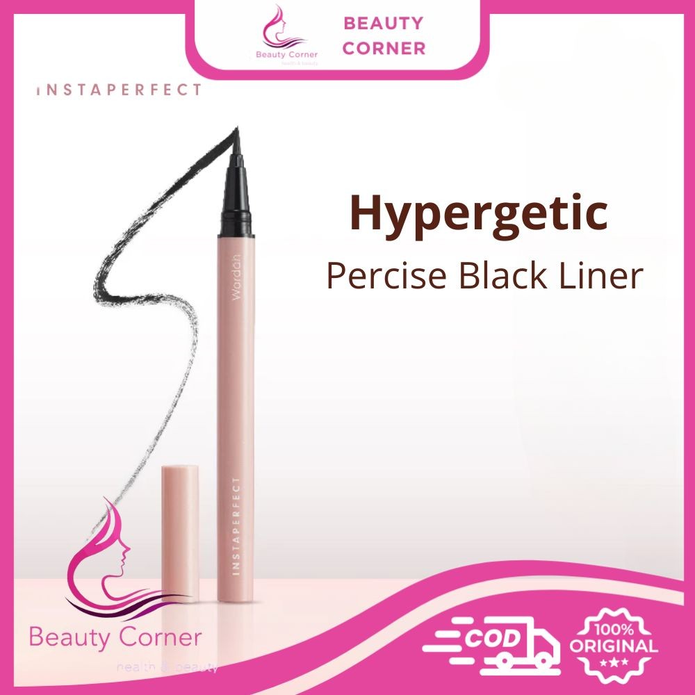 Wardah Instaperfect Hypergetic Precise Black Liner - Eyeliner Spidol
