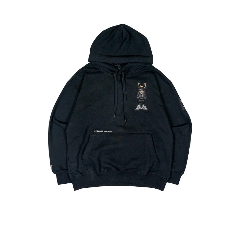 LIFEWORK Ballcap Hipdog Hoodie Black - S