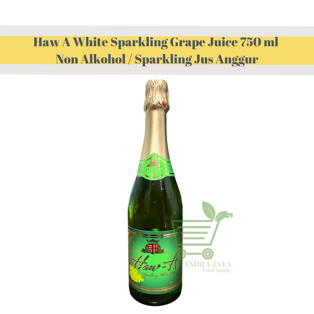 

Haw A White Sparkling Grape Juice 750ml - Sparkling Jus Anggur