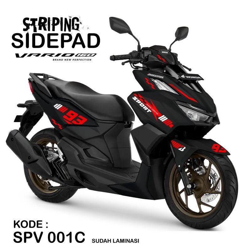 STIKER MOTOR HONDA VARIO 160  STRIPING STIKER BODY VARIO 160
