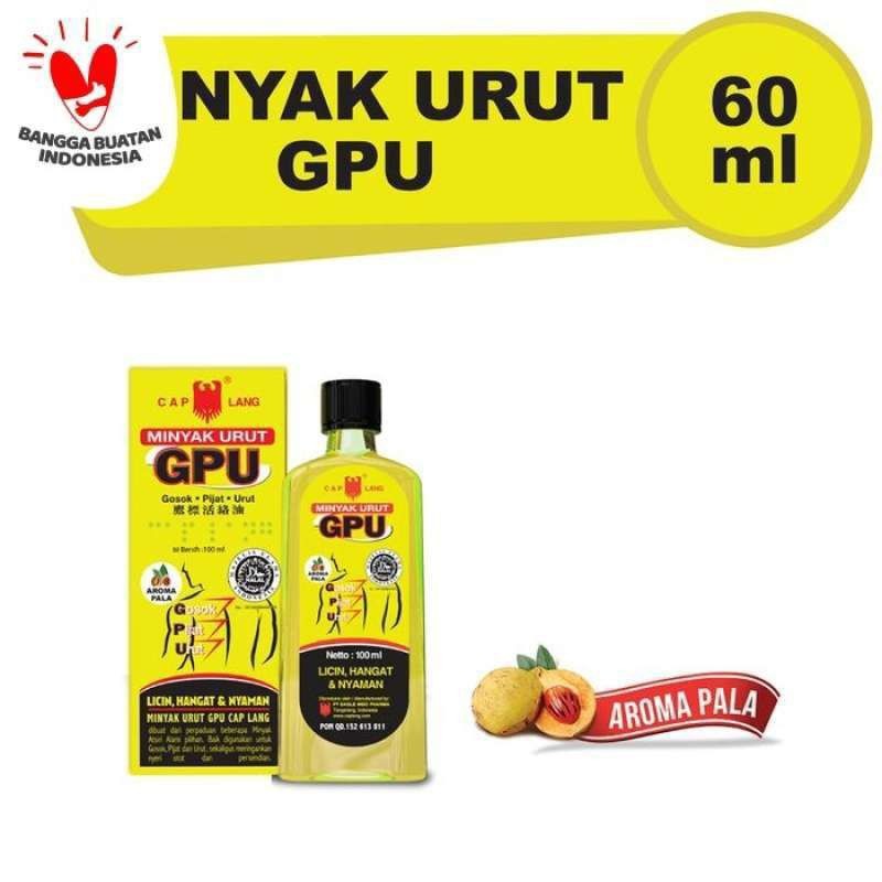 GPU Minyak urut pala 30/60/100ml | HBSHOP