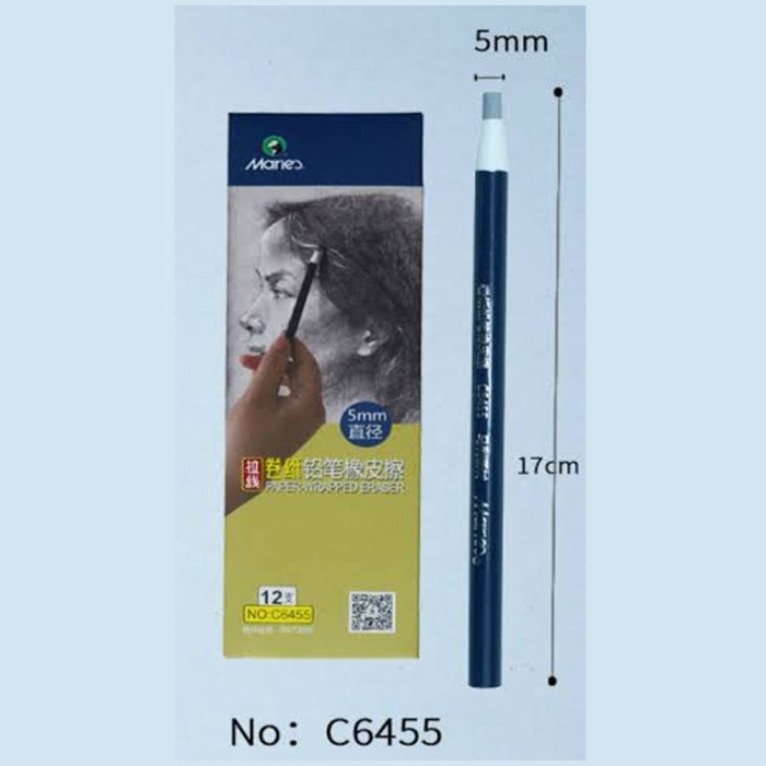 

MARIES ERASER PENCIL C6455 5mm - ABU / PENGHAPUS PENSIL