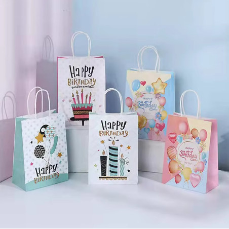 

Paper Bag Paperbag Ulang Tahun Tas Kertas HAPPY BIRTHDAY 02 Hampers Gwiyeo