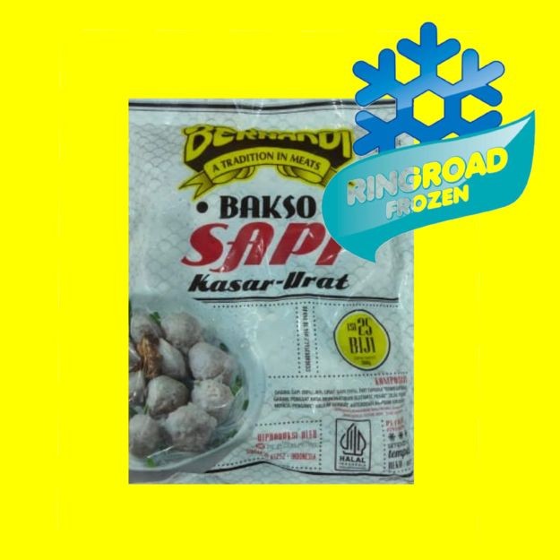 

BERNARDI BAKSO SAPI KASAR URAT 360 GR - 25 BUTIR