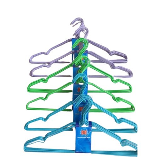 Hanger Kawat Stainless - Gantungan Baju Warna Coating Plastik 88