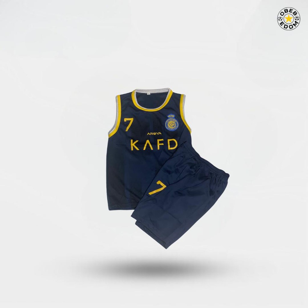 Setelan baju singlet Sepak Bola Anak alnassr cr7 Jersey futsal Anak Umur 1-14 Tahun - Outdoor