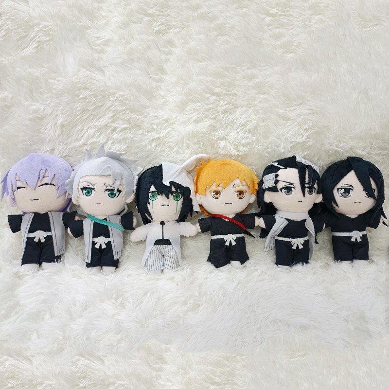 20cm Anime BLEACH Plush Doll Boy Cotton Doll Kurosaki Ichigo Kuchiki Rukia Kuchiki Byakuya Ichimaru 