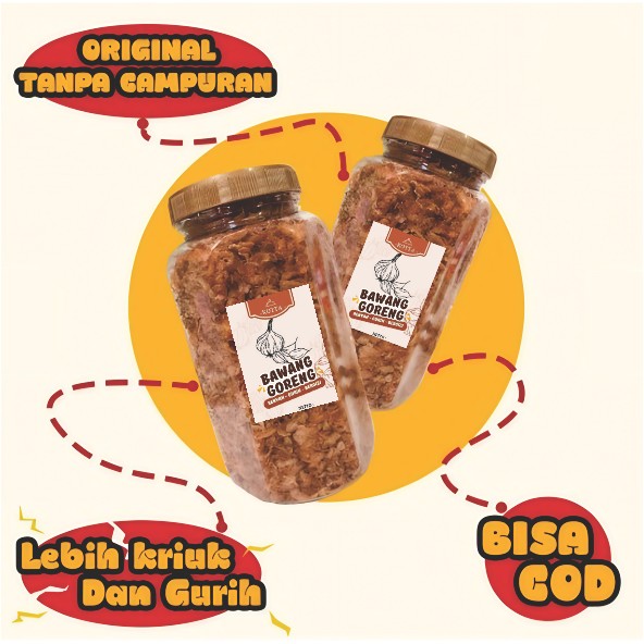 

Bawang Goreng Asli Original GURIH DAN RENYAH KOTTA PREMIUM 200 Gram