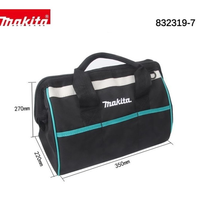 MAKITA Tas Alat Perkakas Multifungsi Tas Alat Tukang Listrik Serbaguna Kuat Kokoh