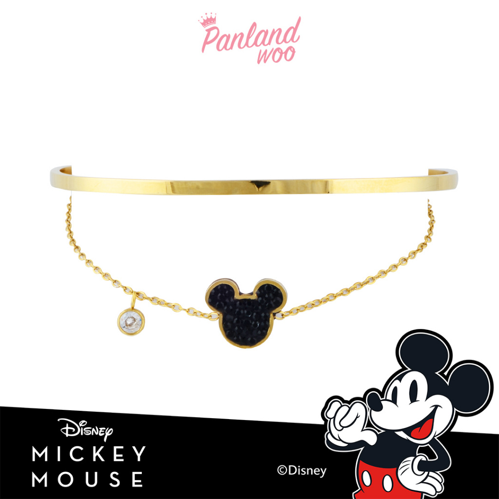 Panlandwoo - Mickey & Minnie Mouse Collection – Gelang Bangle Titanium Wanita Perro