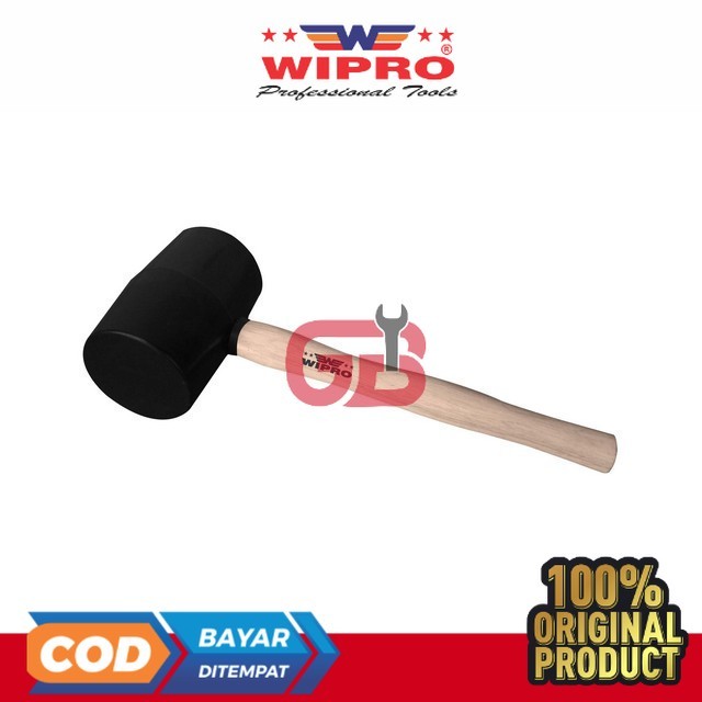 Palu Karet Hitam H/Kayu WP8006(24oz) Wipro