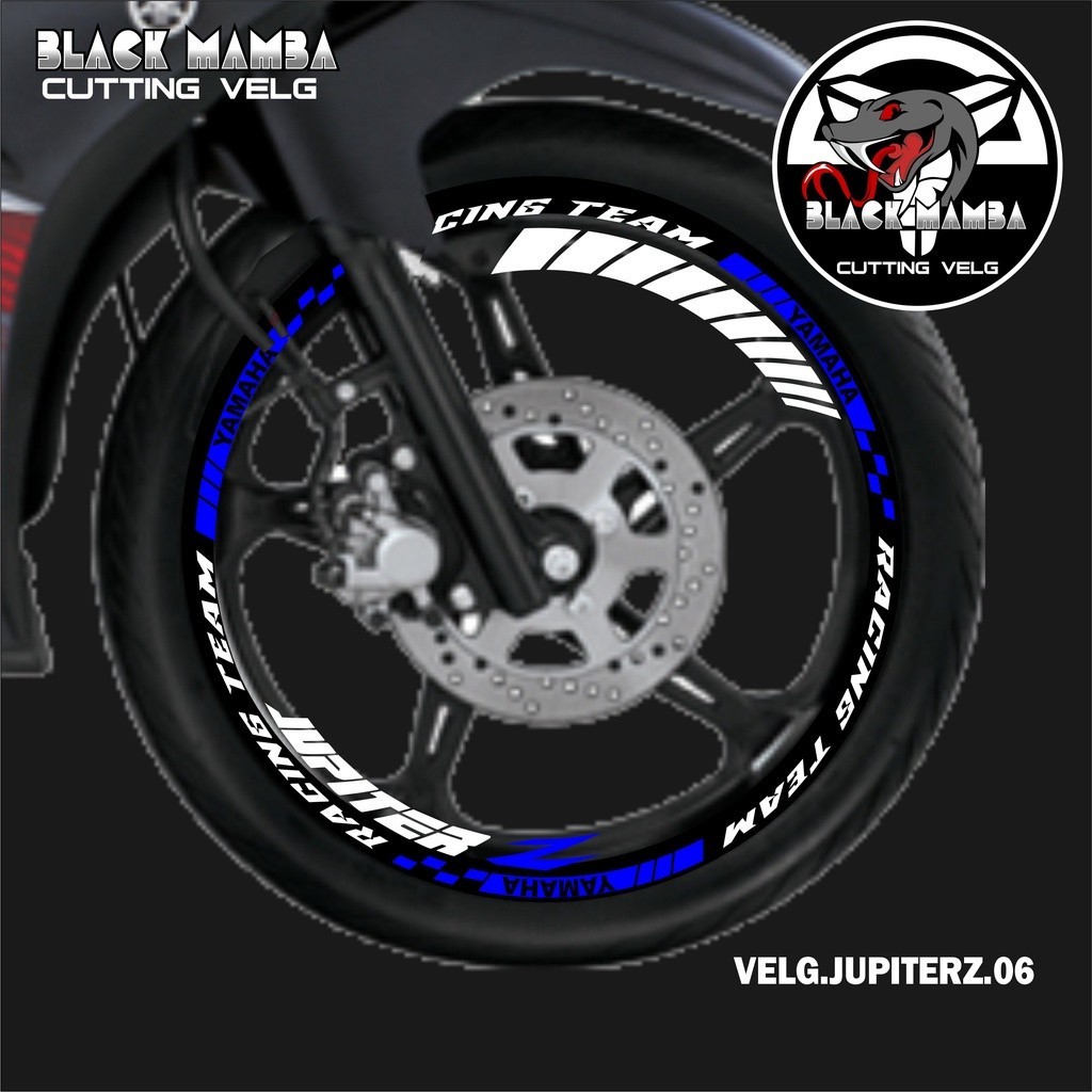 CUTTING STICKER VELG JUPITER Z - STIKER LIS LIST VARIASI BAN/VELG YAMAHA JUPITER Z