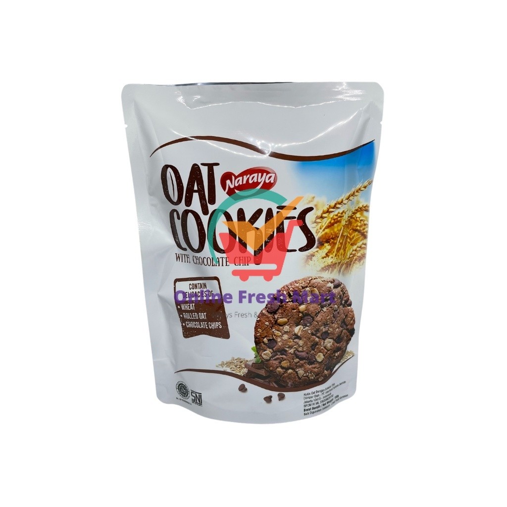 

Naraya Oat Cookies Chocolate Chip 150g - Online Fresh Mart Denpasar