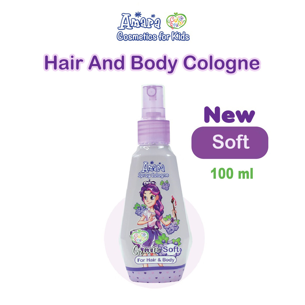 Amara Kids Spray Cologne Soft 100ml Parfum Wangi Wangian Anak For Hair & Body