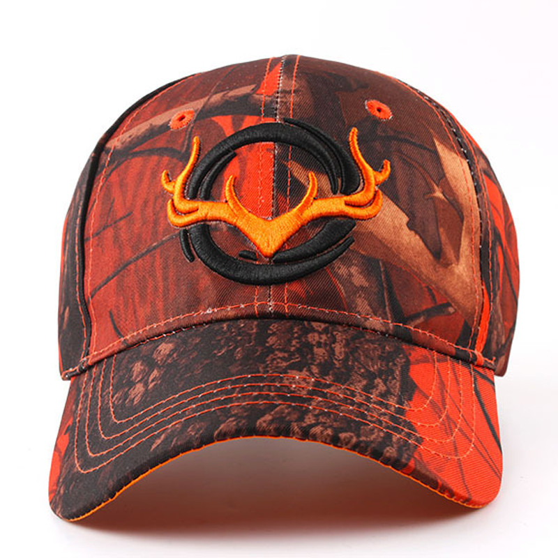 Men Outdoor Hunting Camouflage Jungle Hat 3D Deer Head Hiking Casquette Hats Camo Baseball Cap Fishi