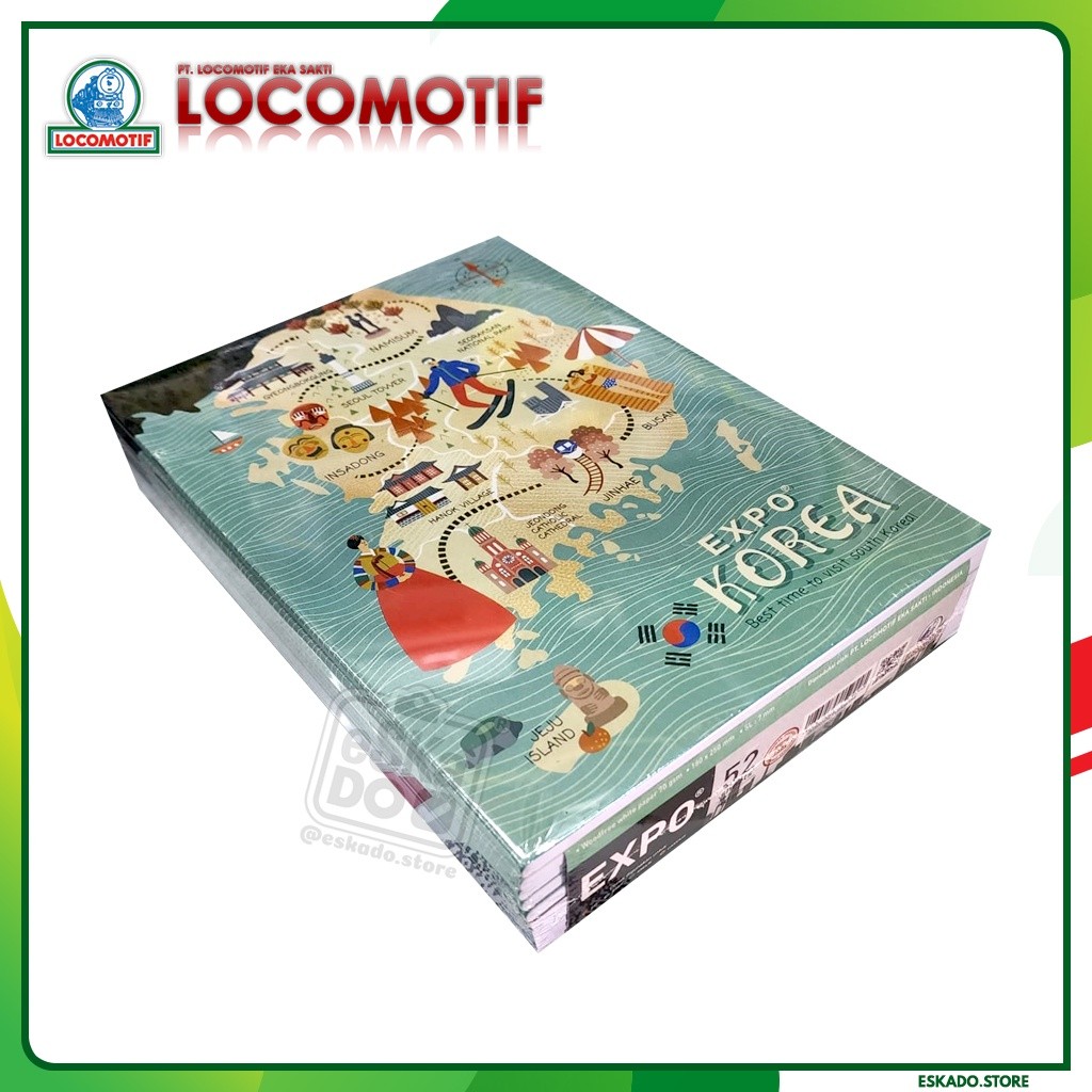 

Buku Tulis 52 lembar EXPO 1 PACK (10pcs) - Locomotif