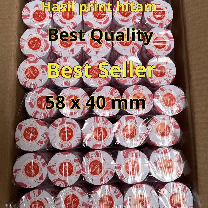 

f z e kertas print Thermal paper roll 58 X 40NG