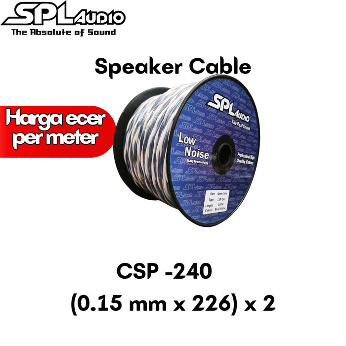 SPL Audio Kabel Speaker Kepang dalam Box CSP-240 Harga per meter