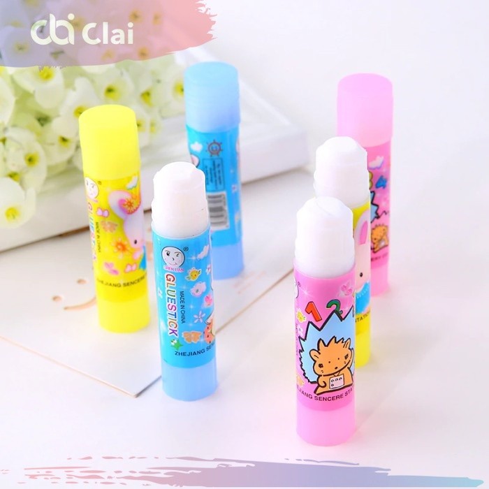 

CLAI Lem Perekat kertas Tangan Sekolah kantor batang mini glue stick 10g