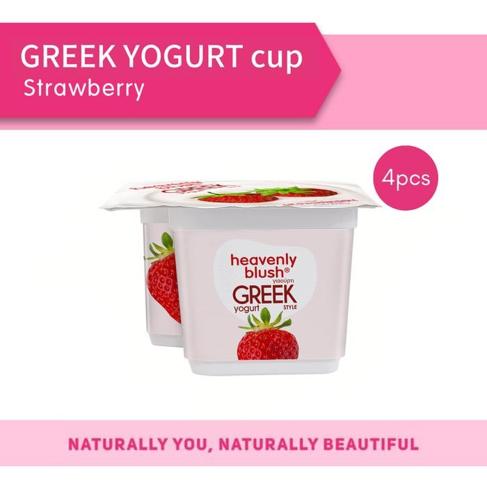 

Heavenly Blush Greek Yogurt Cup Rasa Mixed [100gr x 4 pcs] - Strawberry