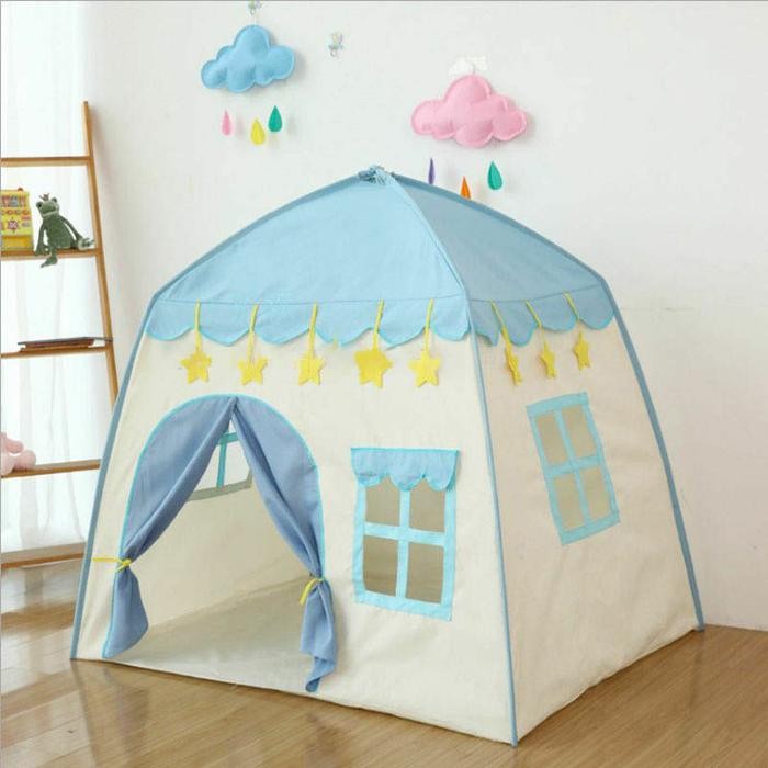 Tenda Mainan Anak | Tenda Portable Kemah Anak | Tenda Anak Outdoor - Biru Muda Terlaris