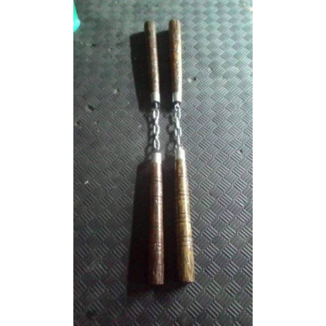 ninchaku DOUBLE STICK SILAT KAYU AREN/RUYUNG