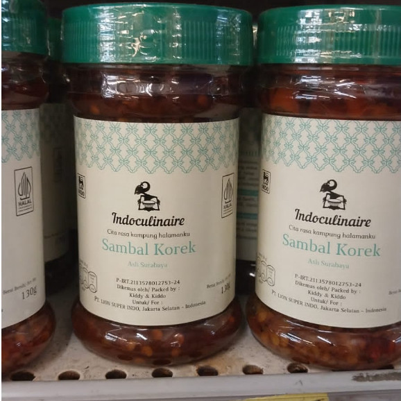 

Indoculinaire Sambal Korek 130 gr
