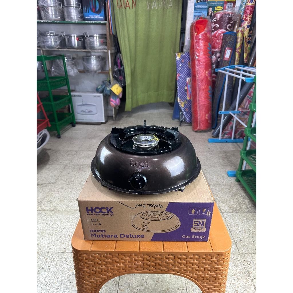 HOCK Kompor 1 Tungku Gas 100MD Mutiara Deluxe/Design Elegant Terlaris Hari ini