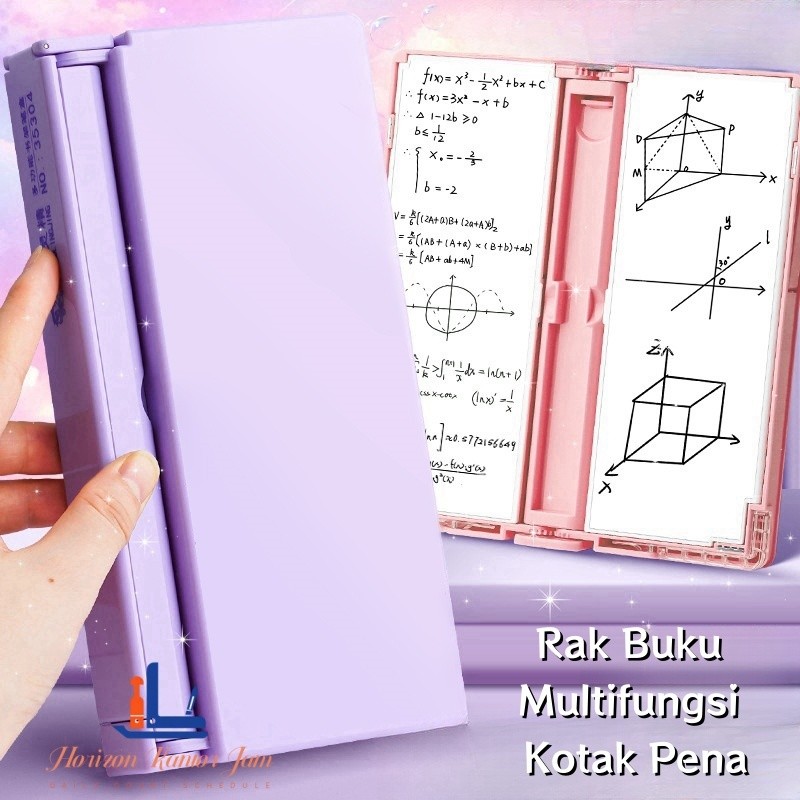 

Rak Buku Multifungsi Kotak Pena Rak Buku Lipat Alat Tulis Untuk Siswa