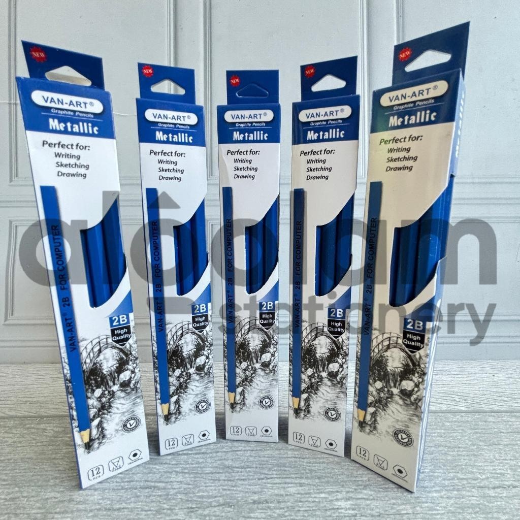 

SELUSIN ( 12 PCS ) Pensil Raut 2B Van-art lengkap