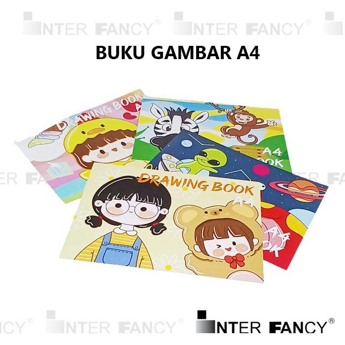 

Buku Gambar A4, Buku Gambar A4 Lucu Fancy, Drawing Book A4, Kertas Paper. Merk Interfancy. Buku untuk menggambar ukuran A4. Kertas Putih 65 - 70 gsm, Cover ada 4 gambar. Harga tertera 1 Pak = 10 buku