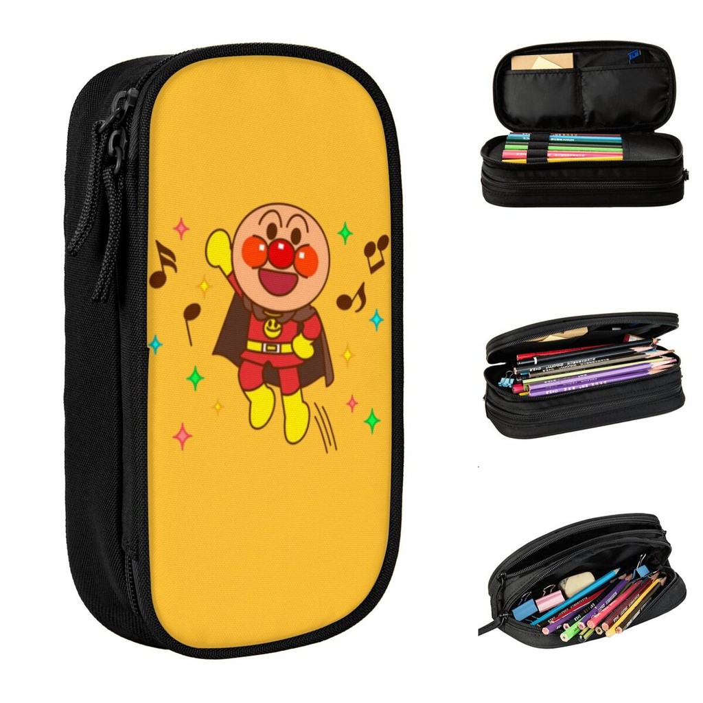 

Lovely Kawaii Anime Anpanman Pencil Case Pencilcases Pen Kids Large Storage Pencil Bags Students School Gift Stationery