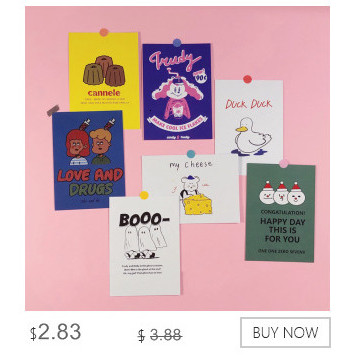 

Korea Ins Simple Retro Duck Illustration Card Postcard Cute Cartoon Sticker Stationary Wall Decoration Swing Prop Envelope Gift