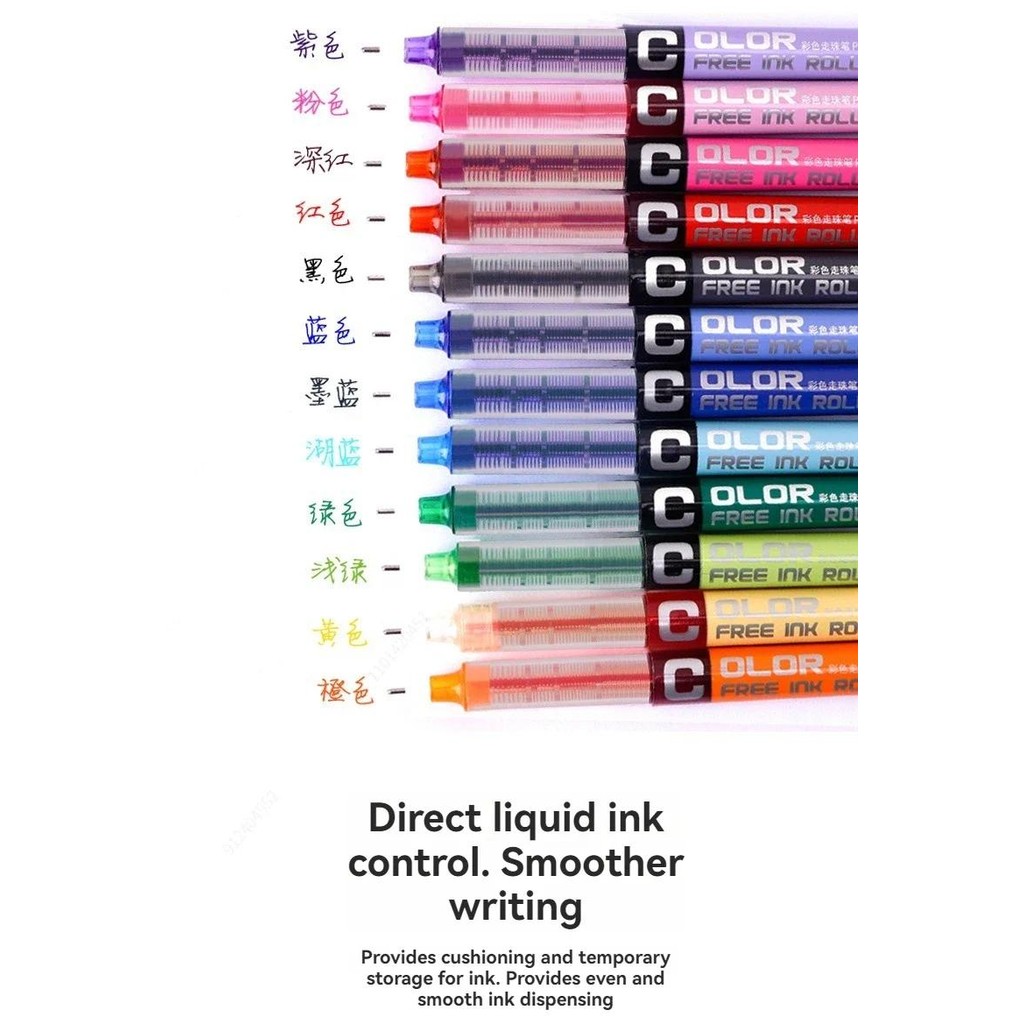 

7pcs Precise Roller ball Pens,0.28/0.38/0.5mm Extra Fine Nib Liquid Ink Ballpoint Pen,for Writing School Office Stationary