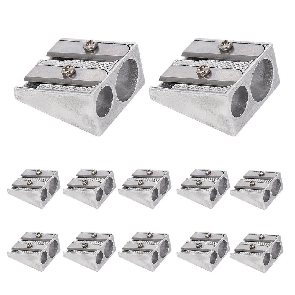 

Magnesium Pencil Sharpener Double Holes Graphite Pencils School Crayon Sharpener Stationery Accessories For School Classroom