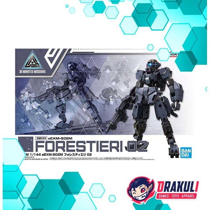 Drakuli Hobbies BANDAI Plamo 30MM 1/144 eEXM-S02M Forestieri 02