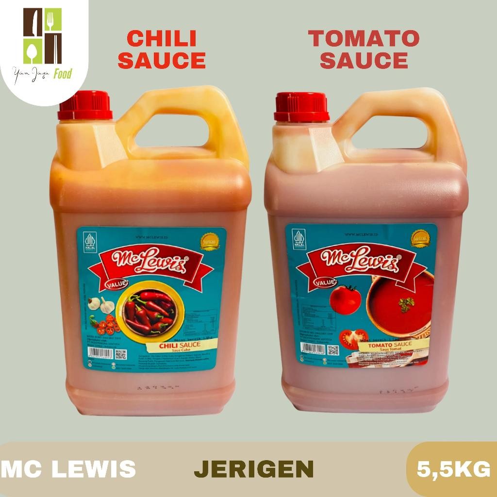 

Mc Lewis Chili Sauce / Chili Sauce / Tomato Premium / Tomato Sauce / Saos / Saus Tomat / Sambal / Saus Cabe / 1kg