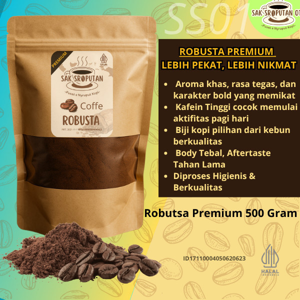 

( SS 01 ) spesial kopi bubuk Robusta PREMIUM kemasan 500 Gram rasa sedap dan mantap kopi bubuk Robusta 500 Gram bubuk kopi robusta 500 gram kopi bubuk robusta 500 gram SS01