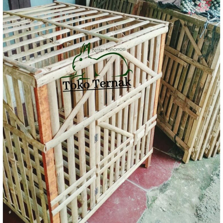 KANDANG AYAM BAMBU BONGKAR PASANG