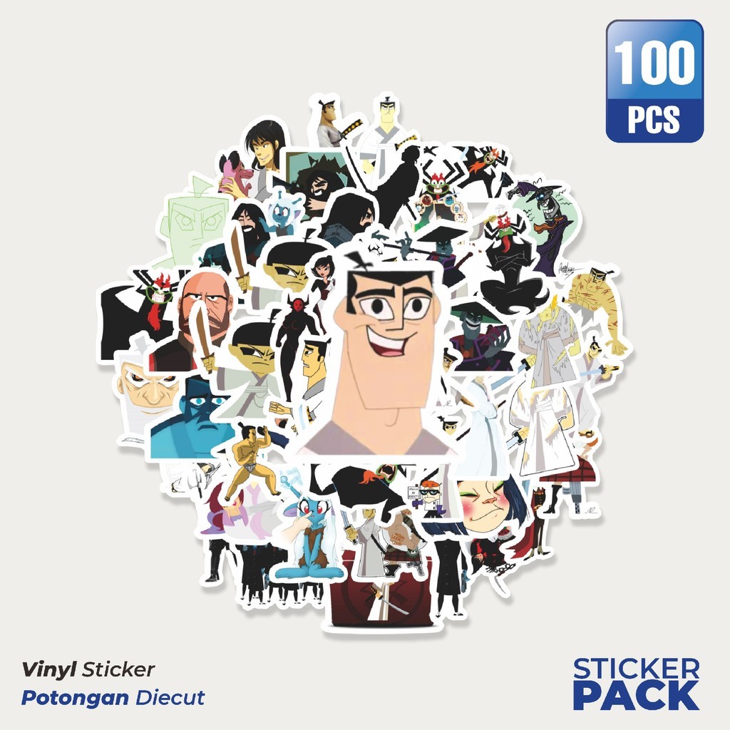 

Stiker Vinyl Sticker Kartun Samurai Jack Sticker Waterproof Aesthetic- Untuk Laptop, Motor, dan Helm - Paper Stationery Pack