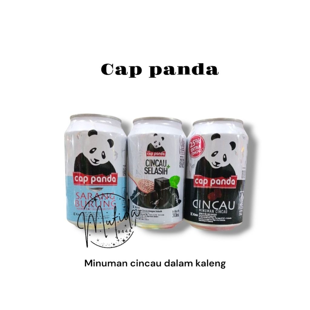 

Cap panda cincau/cap panda sarang burung/minuman kaleng rasa cincau - ARM