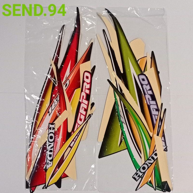 striping sticker Honda Megapro lama 2005