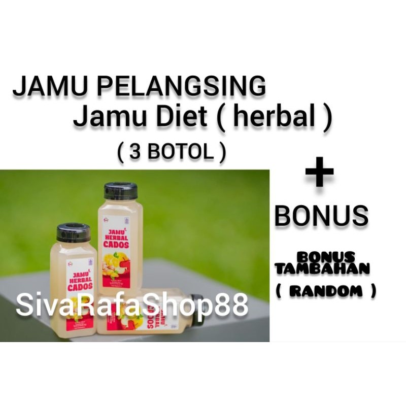 ( 3 BOTOL ) BPOM JAMU CADOSLIMANDFIT ( JAMU HERBAL CADOS ) DOUBLE STRONG JAMU HERBAL CADOS AMPUH UNT