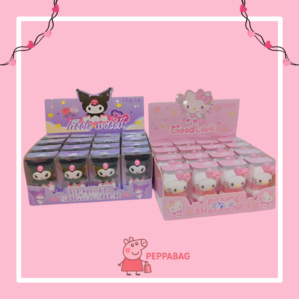 

Rautan Serutan Pensil Putar Sharpener Sanrio Mewah Box - ES0290