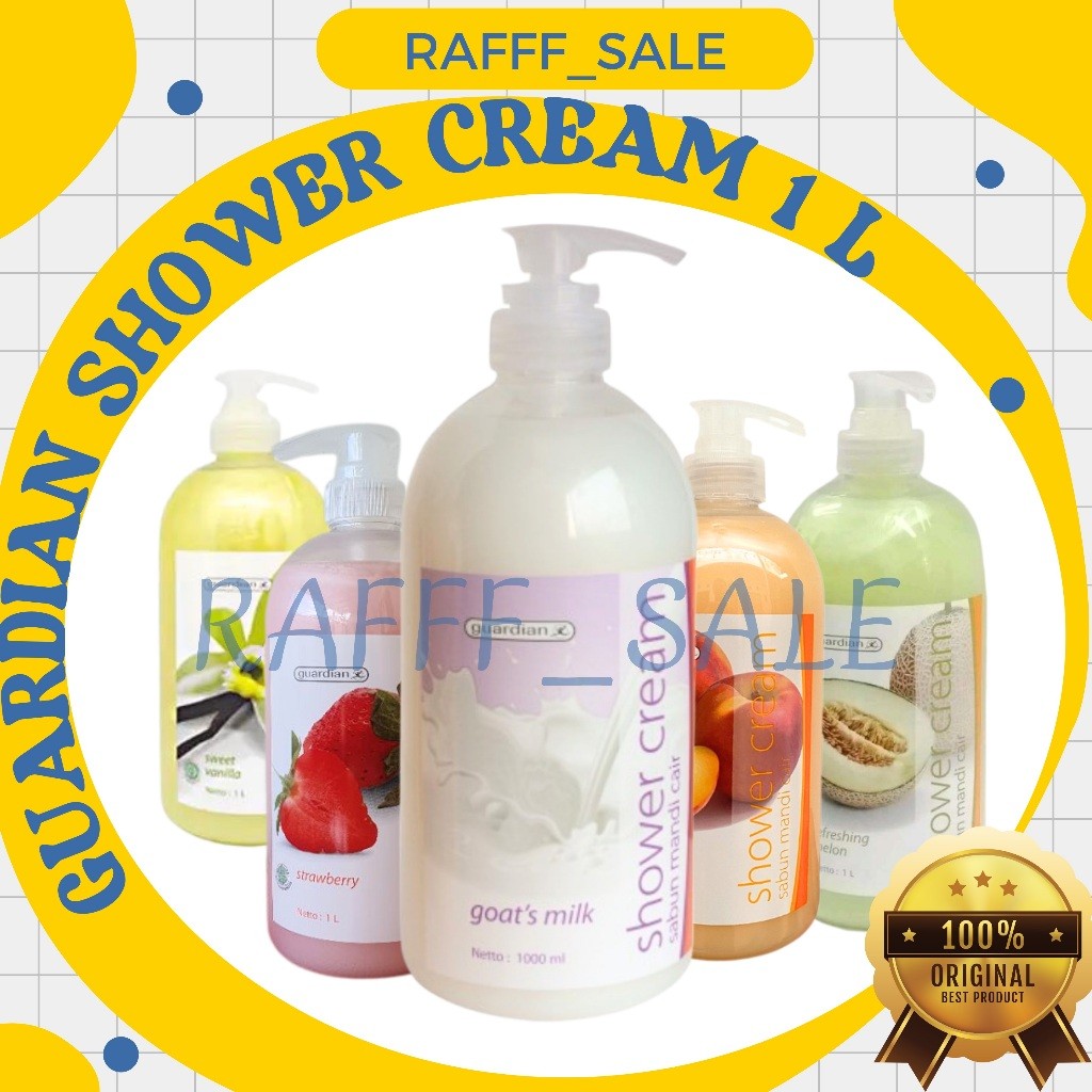 Guardian Shower Cream 1 Liter - Sabun Mandi Guardian