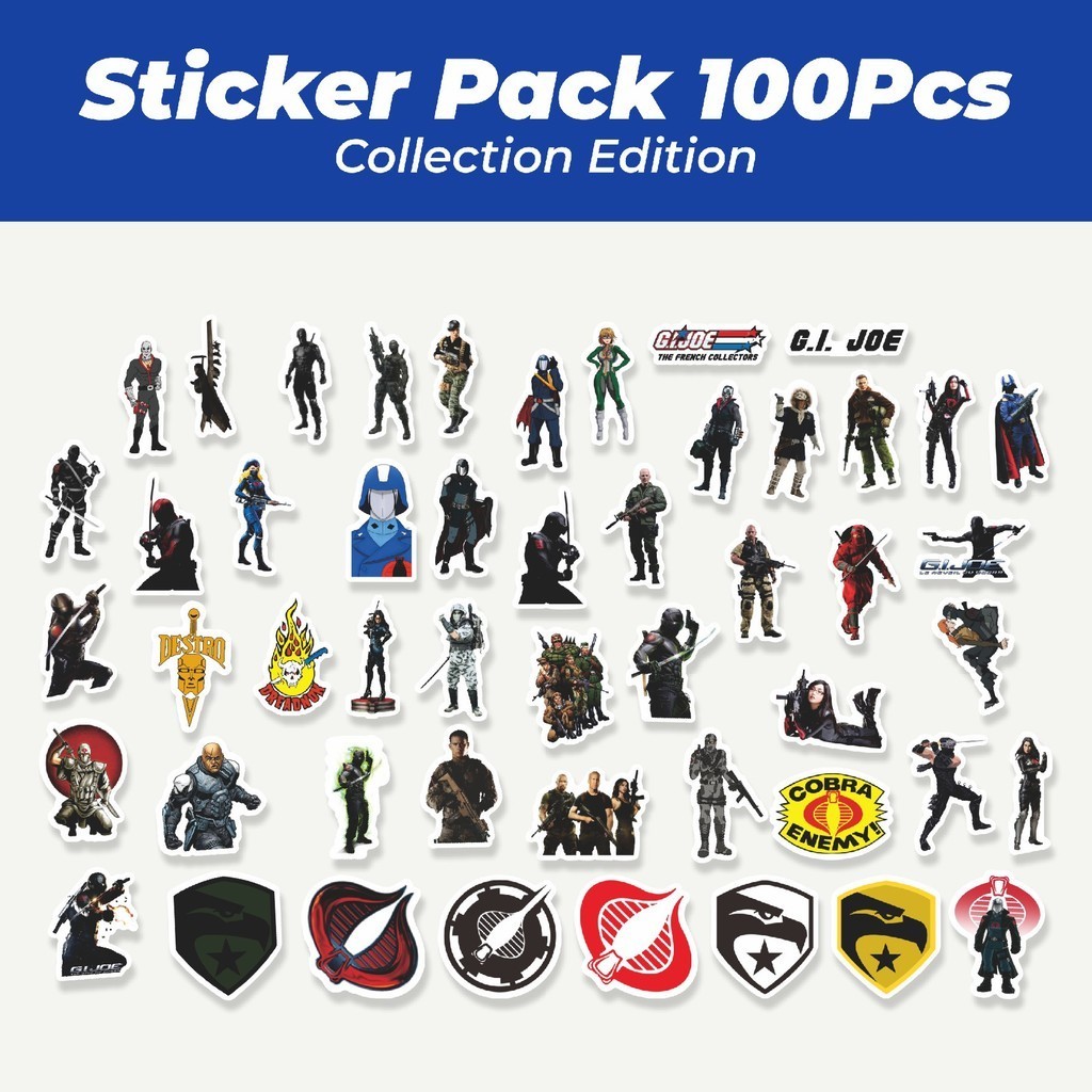 

Hot Sticker Kartun G.I. Joe: A Real American Hero Stiker Lucu Anti Air Stikers Berperekat Waterproof Sticker Decal Buat Motor Helm Buku Journal Koper Casing HP Laptop Botol Minum
