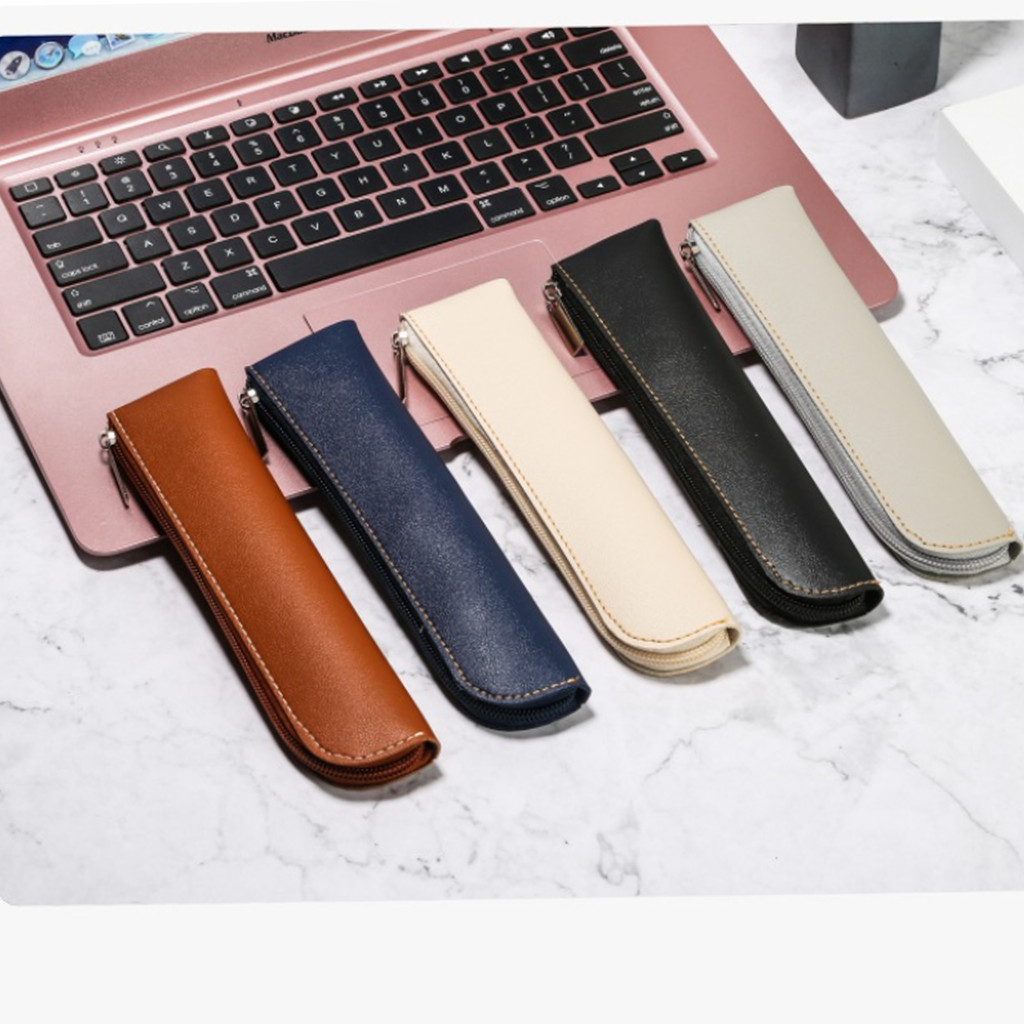 

Small Pencil Case Bag Cosmetic Bag Zipper Pu Leather Makeup Pouch Bag Holder Fashion Pencil Case for Girls