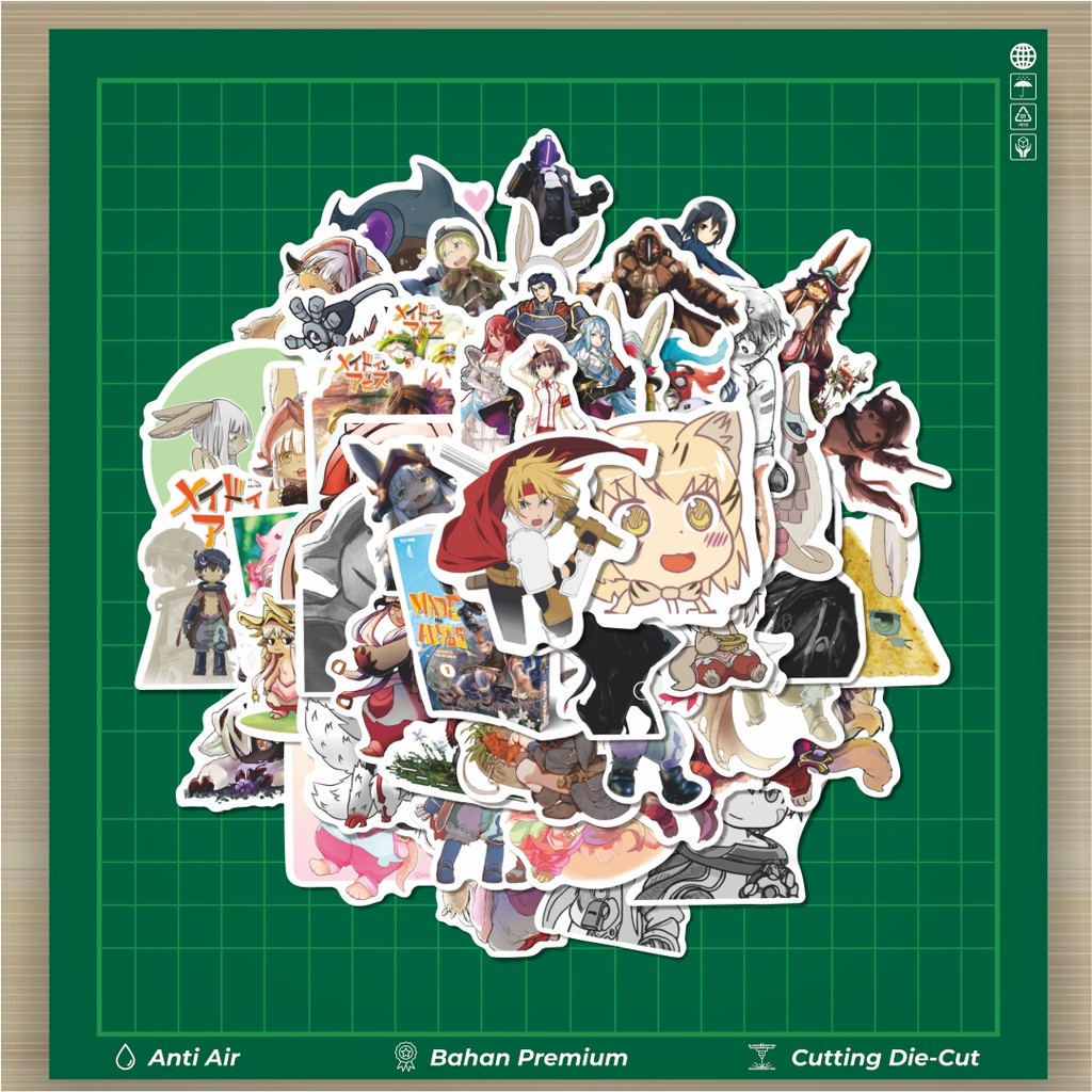 

HOT 50 PCS STIKER Sticker Anime Made In Abyss (Meidoin Abisu) Sticker Stiker Fashion Cars Decal Dingin Kartu Album Custom Vinyl Anti Air- Sticker Aesthetic Buku Journal Koper Casing HP Tablet Laptop Helm Motor Botol Minum